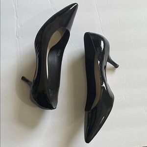 Via Spiga Black Patent Leather Pumps